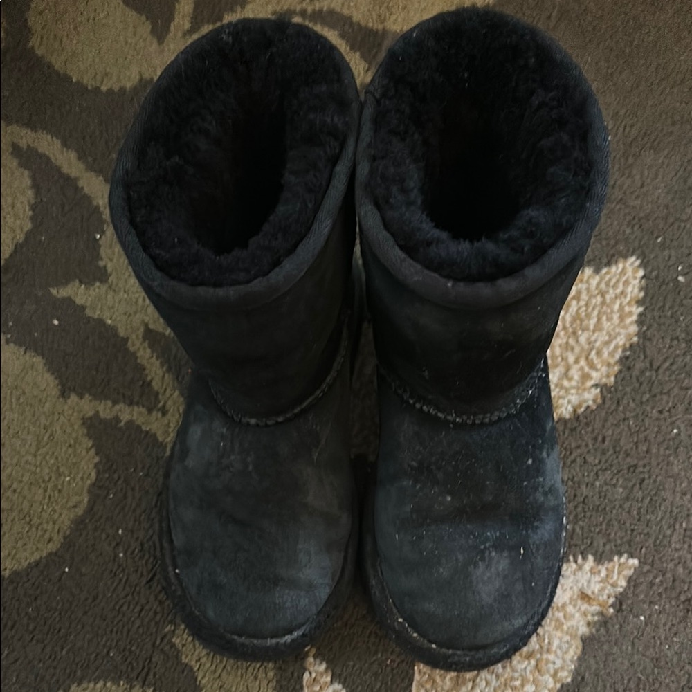 Kids Black Ugg Winter Boots